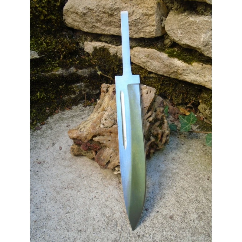 BL00A Lame Bowie Drop Point Acier Carbone 1055 Lame A Customiser Le Manche 1 BL00A Lame Bowie Drop Point Acier Carbone 1055 Lame A Customiser Le Manche