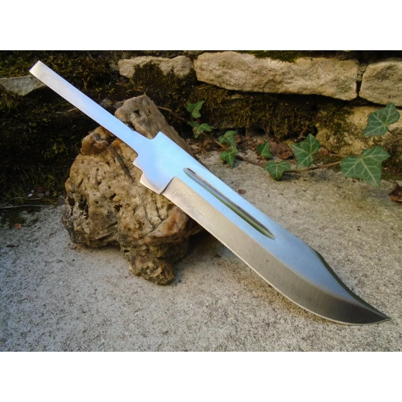 BL00B Lame Bowie Clip Point Acier Carbone 1055 Lame A Customiser Le Manche 1 BL00B Lame Bowie Clip Point Acier Carbone 1055 Lame A Customiser Le Manche