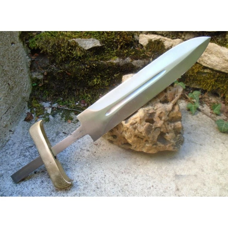 BL00DAG Lame Dague Acier Carbone 1055 Lame A Customiser Le Manche Garde Laiton 2 BL00DAG Lame Dague Acier Carbone 1055 Lame A Customiser Le Manche Garde Laiton – Image 2