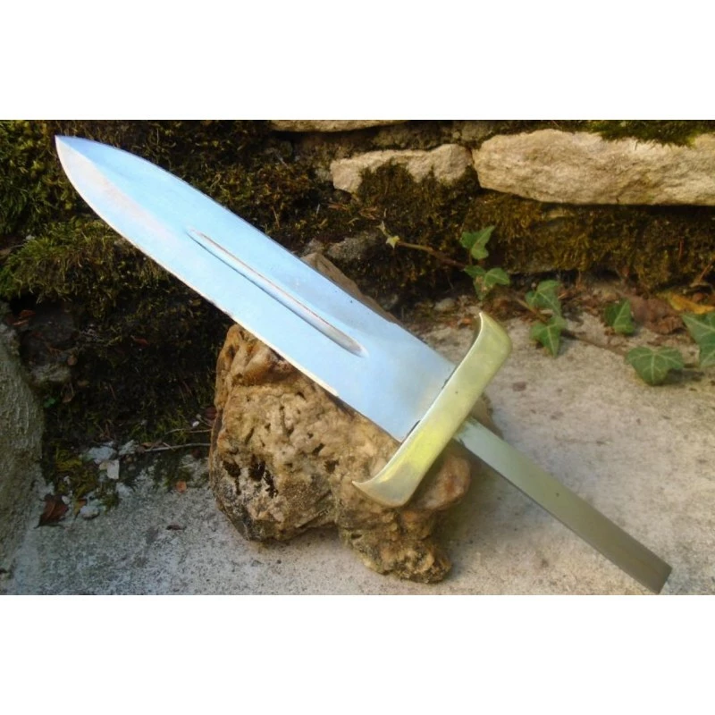 BL00DAG Lame Dague Acier Carbone 1055 Lame A Customiser Le Manche Garde Laiton 3 BL00DAG Lame Dague Acier Carbone 1055 Lame A Customiser Le Manche Garde Laiton – Image 3