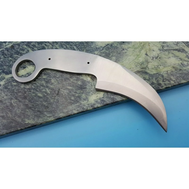 BL127 Lot De 2 Lames A Customiser Le Manche Lame Karambit Acier Inox 2 BL127 Lot De 2 Lames A Customiser Le Manche Lame Karambit Acier Inox – Image 2