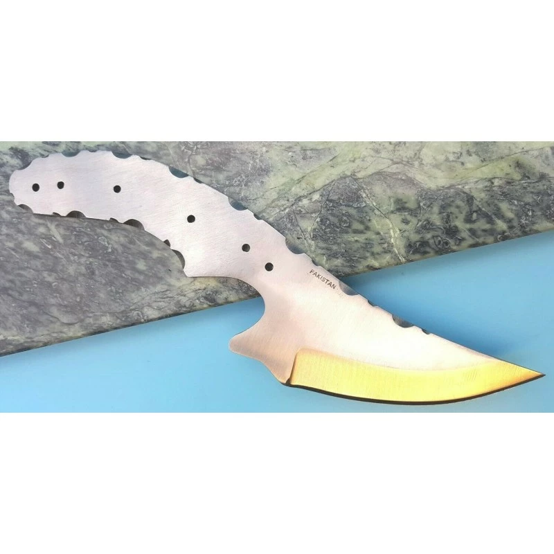 BL139 Lot De 3 Lames A Customiser Le Manche Couteau De Chasse Lame Acier Inox 2 BL139 Lot De 3 Lames A Customiser Le Manche Couteau De Chasse Lame Acier Inox – Image 2