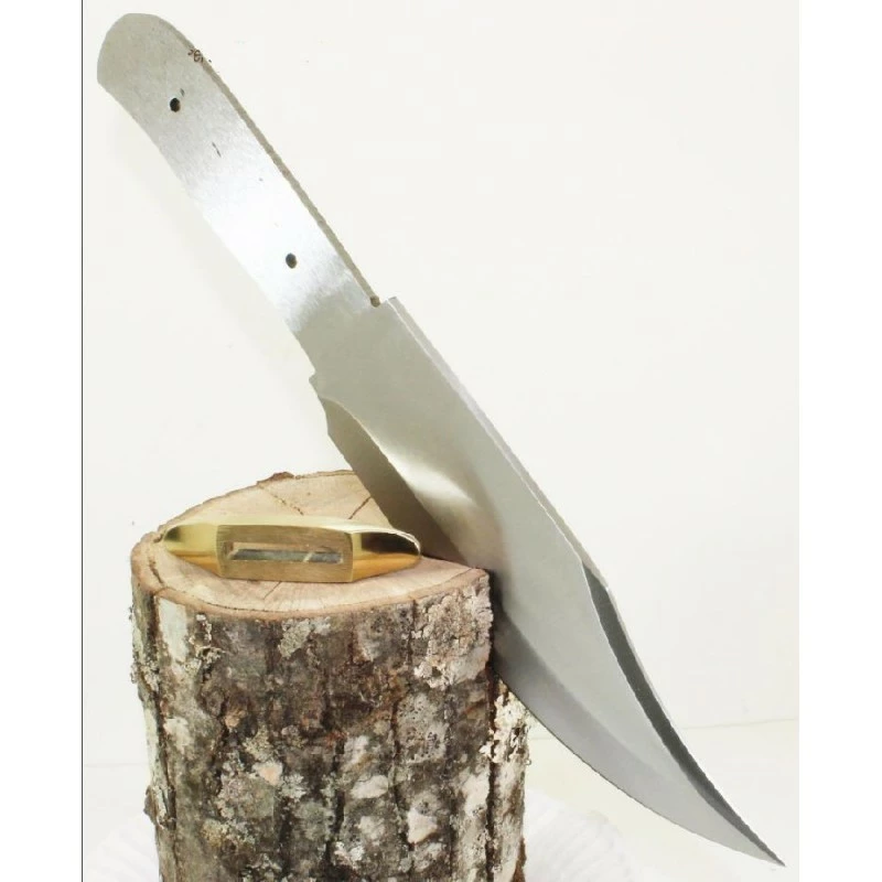 BL613 Lot De 2 Lames Bowie A Customiser Le Manche Lame Acier Carbone Garde Laiton 3 BL613 Lot De 2 Lames Bowie A Customiser Le Manche Lame Acier Carbone Garde Laiton – Image 3
