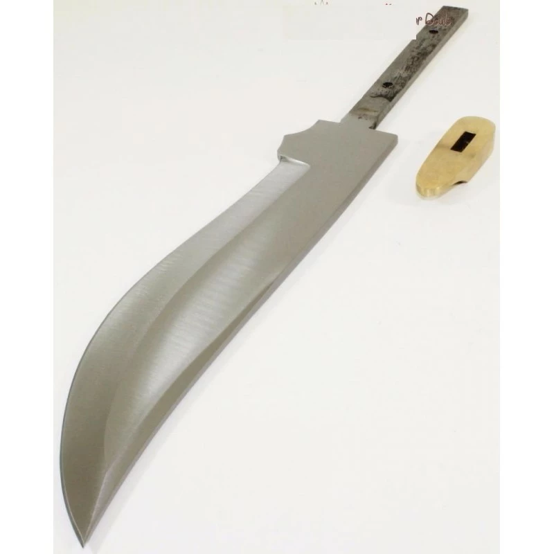 BL615 Lot De 2 Lames Bowie A Customiser Le Manche Lame Acier Inox Garde Laiton 3 BL615 Lot De 2 Lames Bowie A Customiser Le Manche Lame Acier Inox Garde Laiton – Image 3