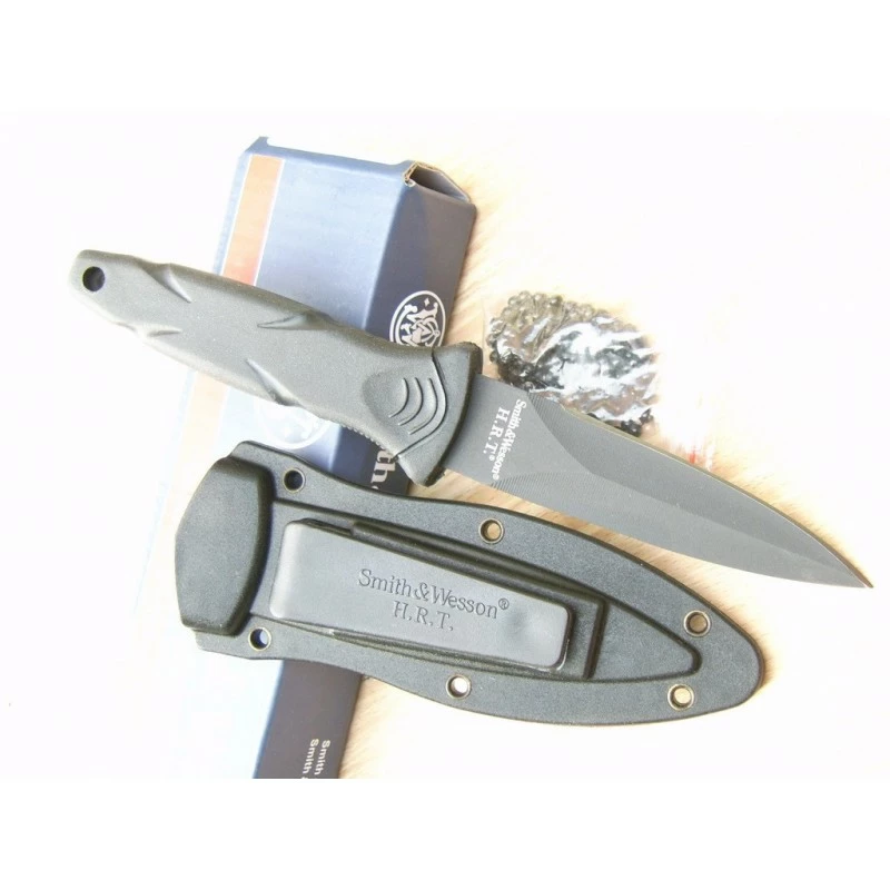 SWHRT3BF Couteau De Botte Smith&Wesson HRT Military Boot Carbone Kydex 2 SWHRT3BF Couteau De Botte Smith&Wesson HRT Military Boot Carbone Kydex – Image 2