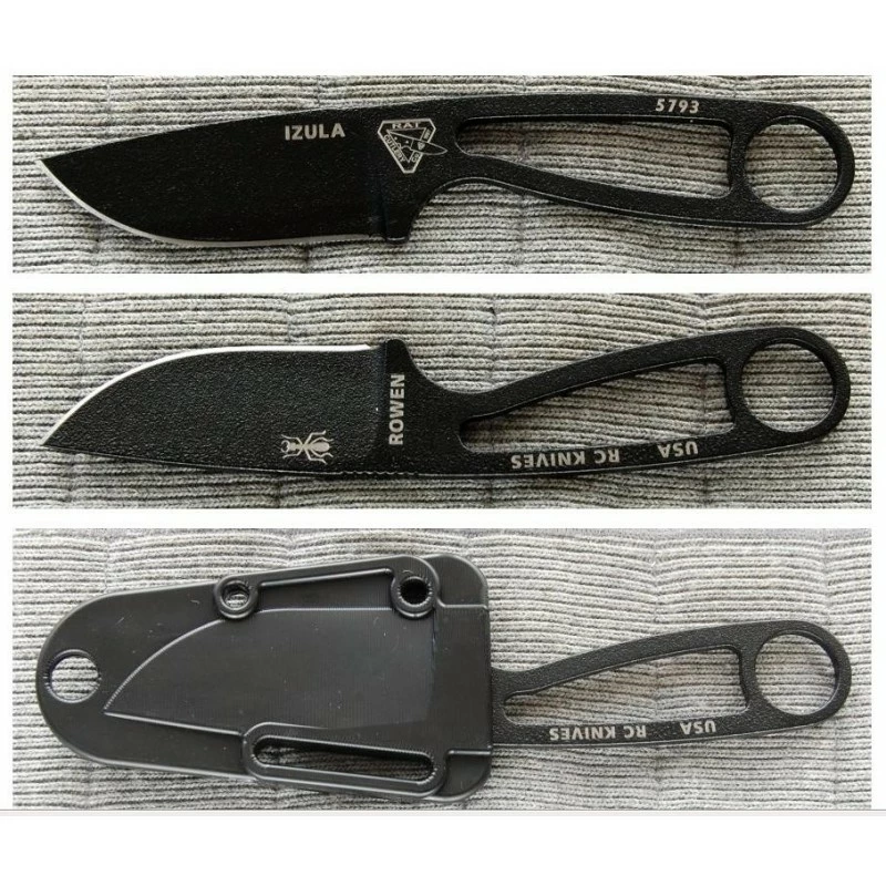 RCIBK Couteau ESEE Izula Black + Kit Acier Carbone 1095 Etui Made In USA 1 RCIBK Couteau ESEE Izula Black + Kit Acier Carbone 1095 Etui Made In USA