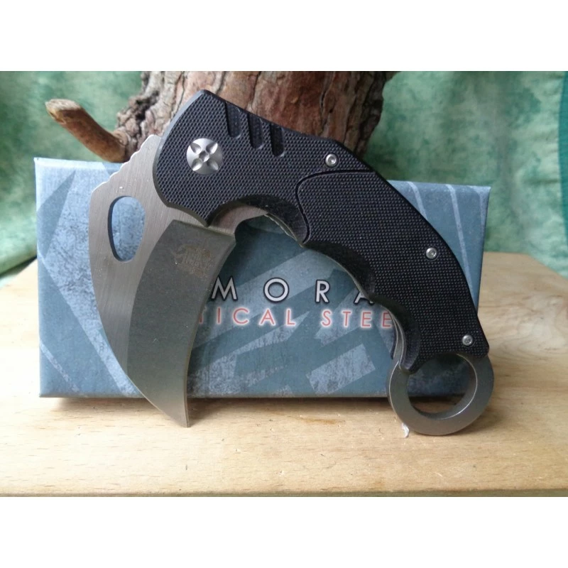 Couteau Komoran Samurai Karambit Lame Acier UTX Manche G-10 Linerlock KO019 1 Couteau Komoran Samurai Karambit Lame Acier UTX Manche G-10 Linerlock KO019