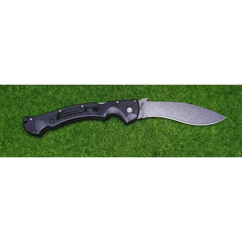 Couteau Kukri Cold Steel Rajah II Lame Acier AUS-10A Manche Griv-Ex Tri-Ad Lock Clip CS62JL 4 Couteau Kukri Cold Steel Rajah II Lame Acier AUS-10A Manche Griv-Ex Tri-Ad Lock Clip CS62JL – Image 4