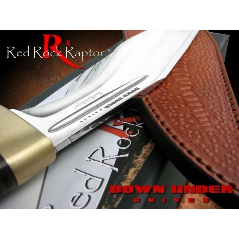 Couteau Kukri Down Under Knives Red Rock Raptor Down Under Knives Acier 440C Manche Cuir DUKRRR 5 Couteau Kukri Down Under Knives Red Rock Raptor Down Under Knives Acier 440C Manche Cuir DUKRRR – Image 5