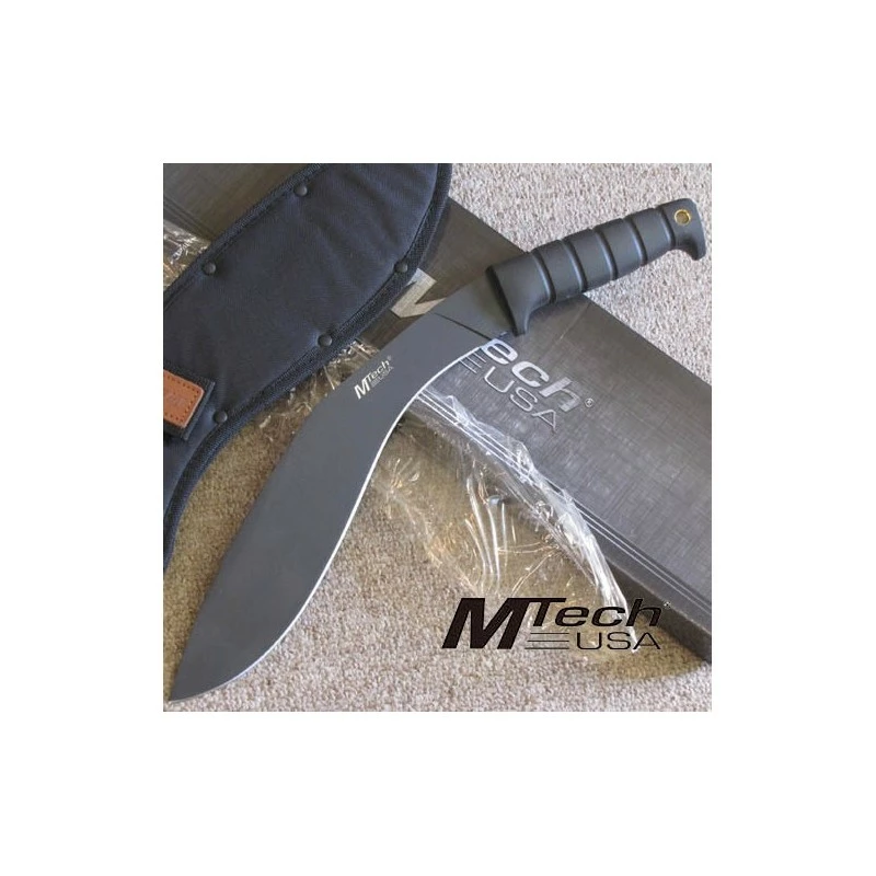 Couteau Kukri Gurkha Combat KUKKRI Mtech Bushcraft Machete Lame Acier 440 Etui MT537 1 Couteau Kukri Gurkha Combat KUKKRI Mtech Bushcraft Machete Lame Acier 440 Etui MT537