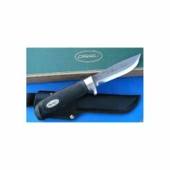 MN14 Couteau Marttiini Skinner Pukko Acier 420 Manche Kraton Etui Cuir Made In Finland