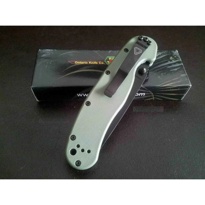 Couteau Ontario Rat 1 OD Green Acier AUS-8 Serrated Manche Nylon Linerlock ON8847OD 4 Couteau Ontario Rat 1 OD Green Acier AUS-8 Serrated Manche Nylon Linerlock ON8847OD – Image 4