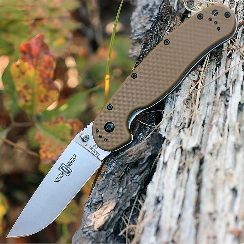 Couteau Ontario RAT1 D2 Lame Acier D2 Manche FRN Coyote Brown Linerlock ON8867CB 1 Couteau Ontario RAT1 D2 Lame Acier D2 Manche FRN Coyote Brown Linerlock ON8867CB