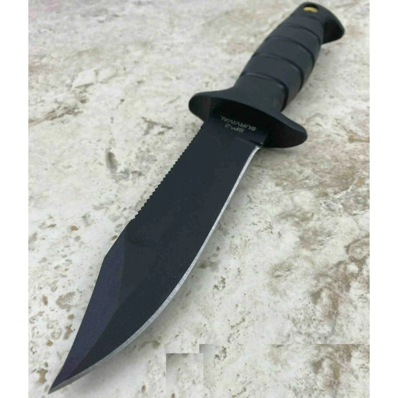 Couteau Ontario SP2 Air Force Survival Knife Lame Carbone 1095 Manche Kraton Etui Nylon Made In USA ON8680 3 Couteau Ontario SP2 Air Force Survival Knife Lame Carbone 1095 Manche Kraton Etui Nylon Made In USA ON8680 – Image 3