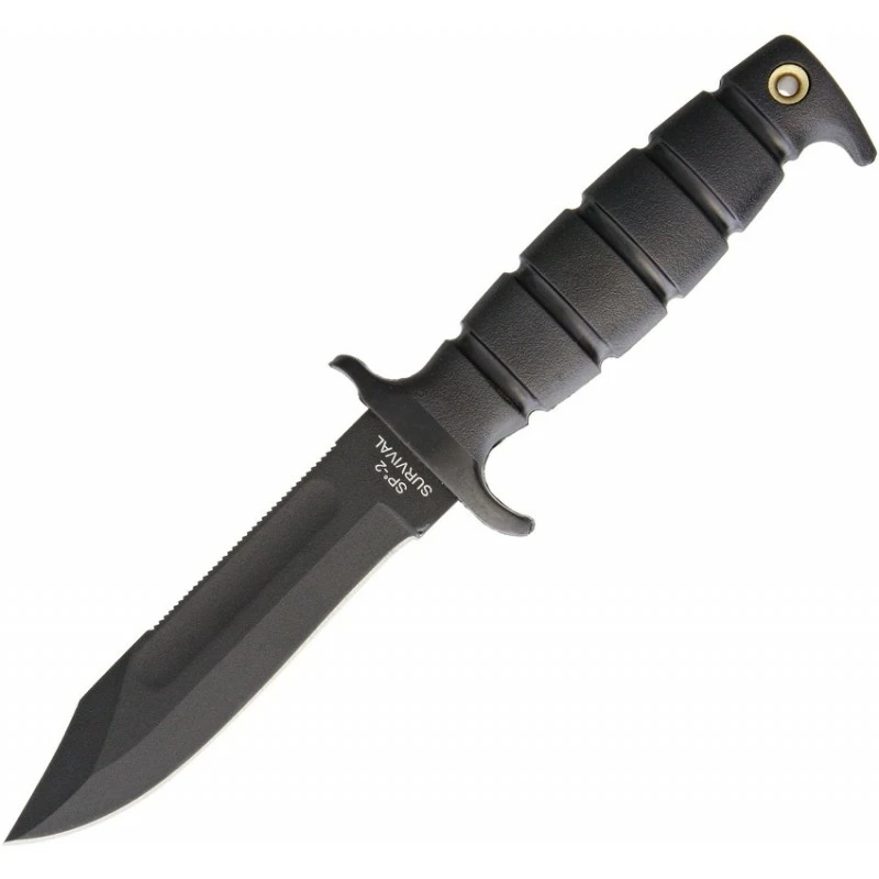 Couteau Ontario SP2 Air Force Survival Knife Lame Carbone 1095 Manche Kraton Etui Nylon Made In USA ON8680 1 Couteau Ontario SP2 Air Force Survival Knife Lame Carbone 1095 Manche Kraton Etui Nylon Made In USA ON8680