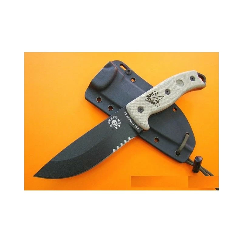 RC5SBK Couteau Esee Model 5 Survival Escape Evasion Carbone 1095 Serr Manche Micarta Etui Kydex Made USA 2 RC5SBK Couteau Esee Model 5 Survival Escape Evasion Carbone 1095 Serr Manche Micarta Etui Kydex Made USA – Image 2
