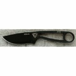 RCIB Couteau Esee Izula Black Acier Carbone 1095 Manche Squelette Etui Molded Made In USA