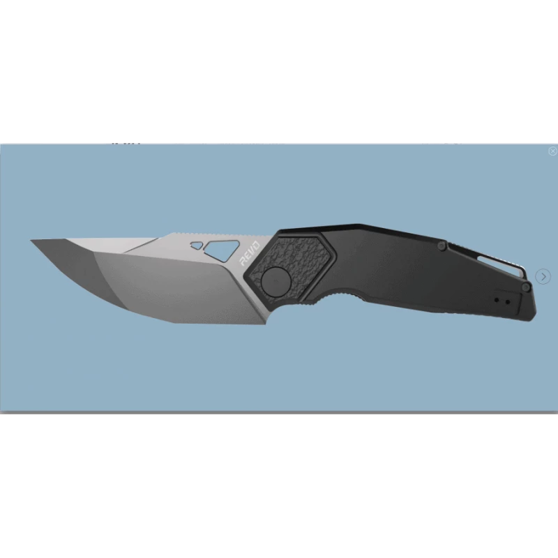 Couteau Revo Berserk Framelock Manche Black G10 Lame Acier 9Cr18MoV Clip REV004BLK 7 Couteau Revo Berserk Framelock Manche Black G10 Lame Acier 9Cr18MoV Clip REV004BLK – Image 7