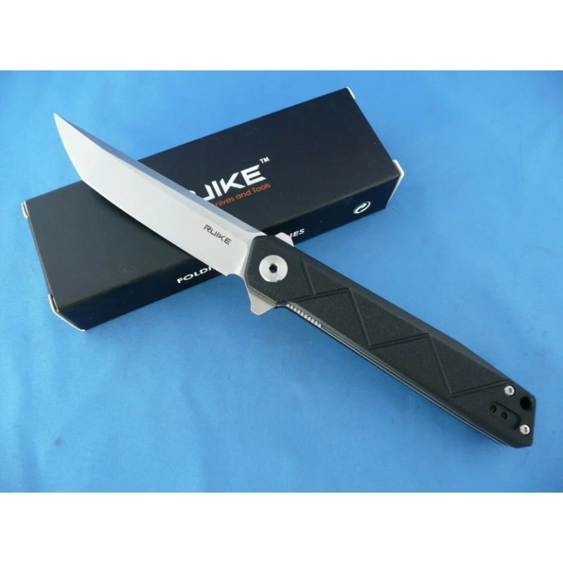 Couteau Ruike P127B Tanto Lame Acier 14C28N Manche Black G10 Linerlock Clip RKEP127B 5 Couteau Ruike P127B Tanto Lame Acier 14C28N Manche Black G10 Linerlock Clip RKEP127B – Image 5