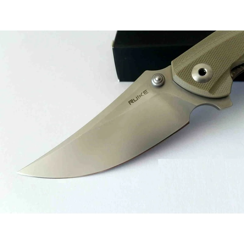 Couteau Ruike Practical P155 Lame Acier 14C28N Manche Desert G-10 Linerlock RKEP155W 5 Couteau Ruike Practical P155 Lame Acier 14C28N Manche Desert G-10 Linerlock RKEP155W – Image 5