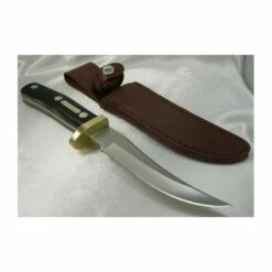 SCH160OT Couteau De Chasse & Survie Old Timer Mountain Lion Acier 8Cr13MoV Manche Delrin Etui Cuir