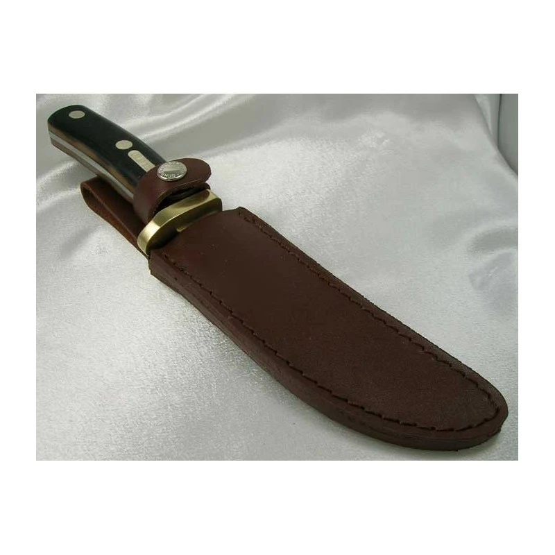 SCH160OT Couteau De Chasse & Survie Old Timer Mountain Lion Acier 8Cr13MoV Manche Delrin Etui Cuir 4 SCH160OT Couteau De Chasse & Survie Old Timer Mountain Lion Acier 8Cr13MoV Manche Delrin Etui Cuir – Image 4