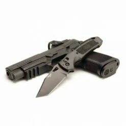 Couteau SIG Sauer K320 ABLE Lock Gray Tanto Lame Acier S30V Black Manche Gray Alu Made USA SIG36362