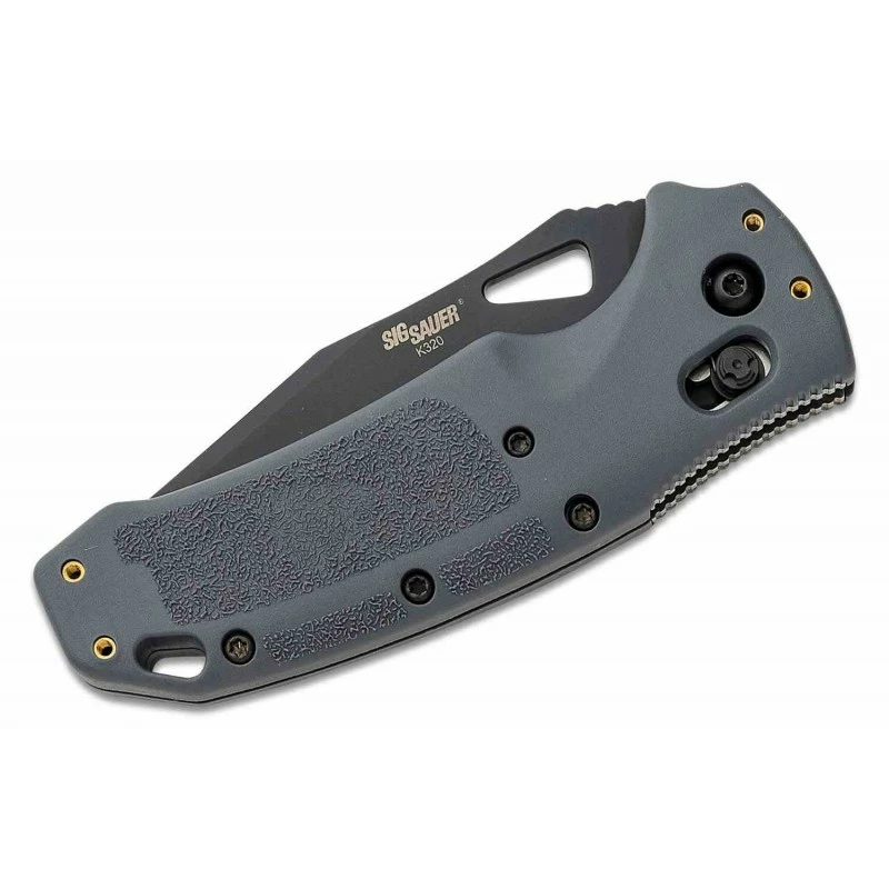 Couteau SIG Sauer K320 ABLE Lock Gray Tanto Lame Acier S30V Black Manche Gray Alu Made USA SIG36362 6 Couteau SIG Sauer K320 ABLE Lock Gray Tanto Lame Acier S30V Black Manche Gray Alu Made USA SIG36362 – Image 6