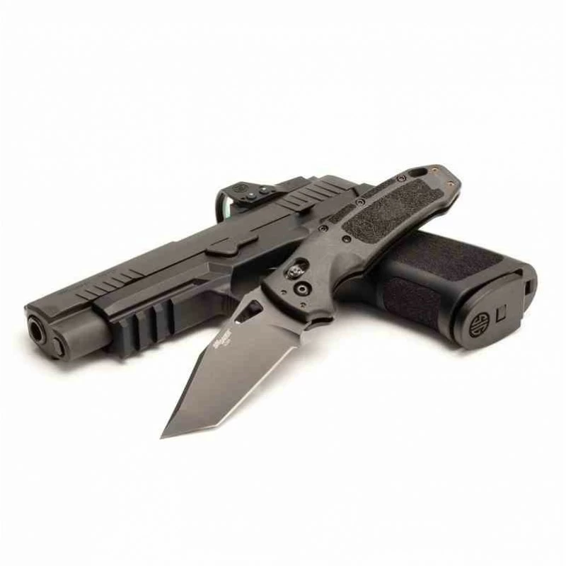 Couteau SIG Sauer K320 ABLE Lock Gray Tanto Lame Acier S30V Black Manche Gray Alu Made USA SIG36362 1 Couteau SIG Sauer K320 ABLE Lock Gray Tanto Lame Acier S30V Black Manche Gray Alu Made USA SIG36362