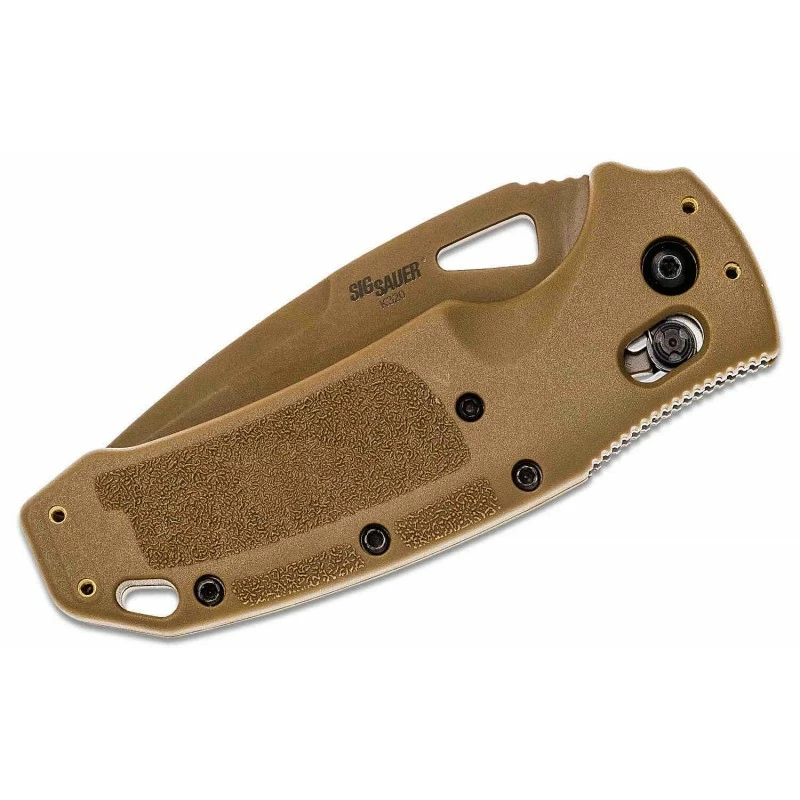 Couteau SIG Sauer K320 M17 ABLE Lock Lame Acier S30V Manche Polymère Tan Made USA SIG36373 7 Couteau SIG Sauer K320 M17 ABLE Lock Lame Acier S30V Manche Polymère Tan Made USA SIG36373 – Image 7