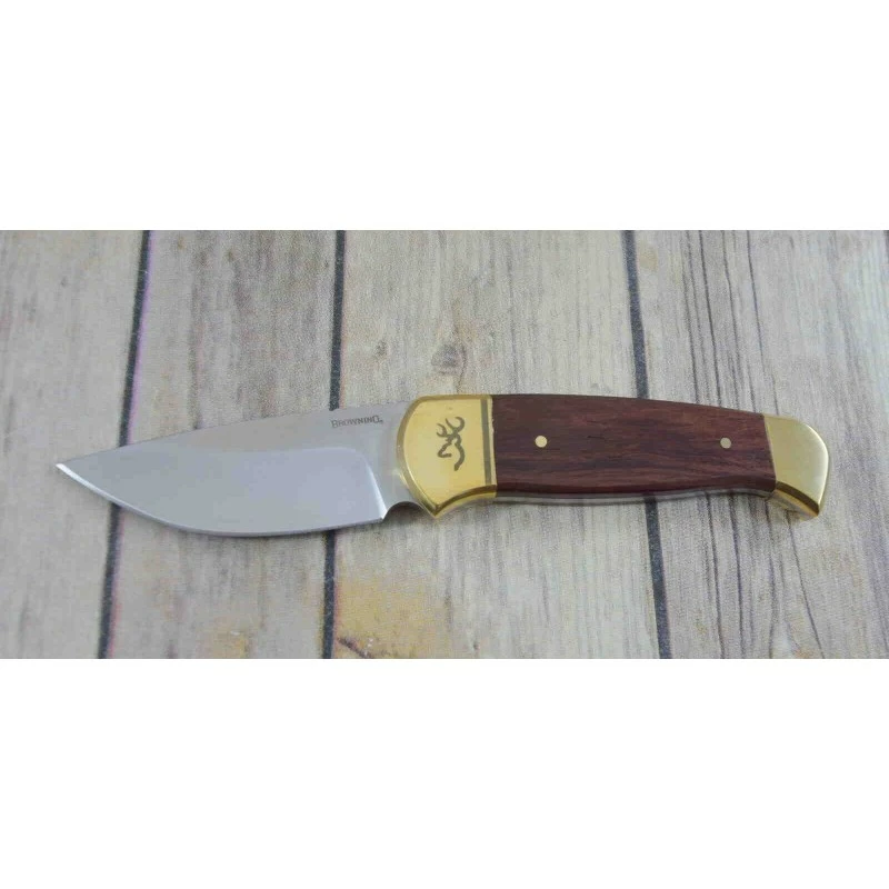 Couteau Skinner Browning Lame Acier Inox Manche Bois Etui Nylon BR0378 7 Couteau Skinner Browning Lame Acier Inox Manche Bois Etui Nylon BR0378 – Image 7