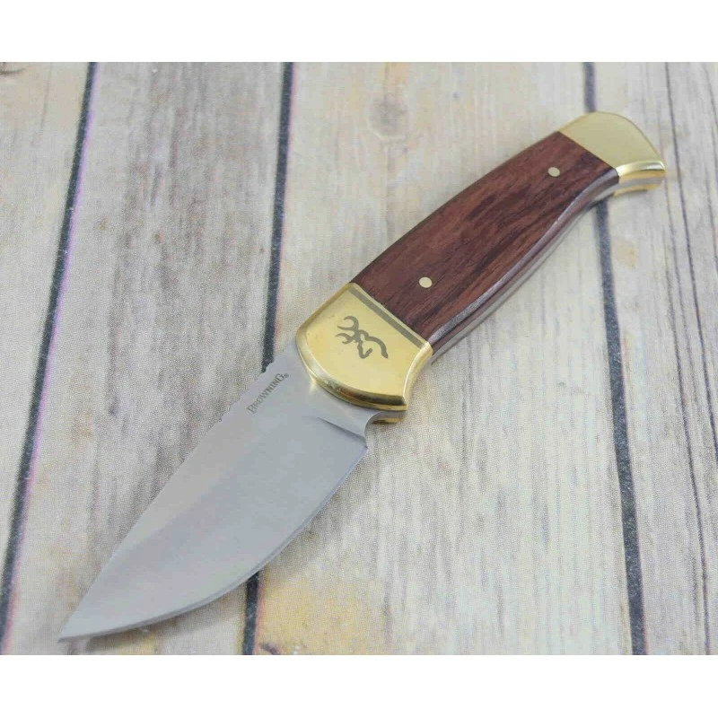 Couteau Skinner Browning Lame Acier Inox Manche Bois Etui Nylon BR0378 9 Couteau Skinner Browning Lame Acier Inox Manche Bois Etui Nylon BR0378 – Image 9