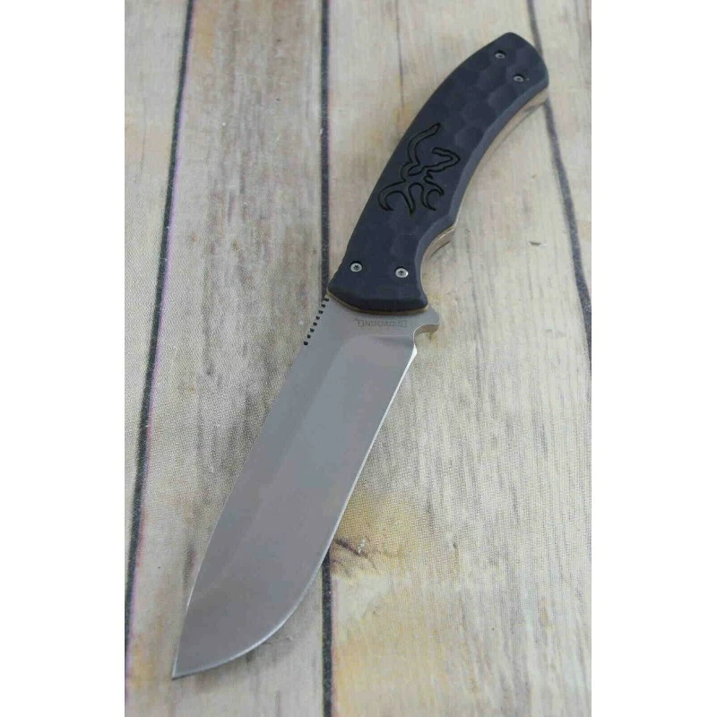 Couteau Skinner Browning Primal Lame Acier 8Cr13MoV Manche Polymer Etui Nylon BR0426B 7 Couteau Skinner Browning Primal Lame Acier 8Cr13MoV Manche Polymer Etui Nylon BR0426B – Image 7