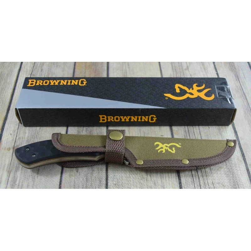 Couteau Skinner Browning Primal Lame Acier 8Cr13MoV Manche Polymer Etui Nylon BR0426B 1 Couteau Skinner Browning Primal Lame Acier 8Cr13MoV Manche Polymer Etui Nylon BR0426B