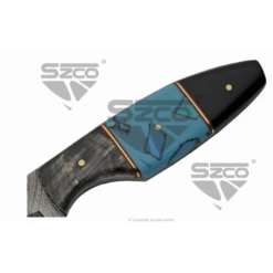 Couteau Skinner Damas 256 Couches Manche Turquoise/Corne Etui Cuir DM1294TR 12 Couteau Skinner Damas 256 Couches Manche Turquoise/Corne Etui Cuir DM1294TR -France Des Couteaux Soldes 2024 couteau skinner damas 256 couches manche turquoisecorne etui cuir dm1294tr livraison gratuite 5