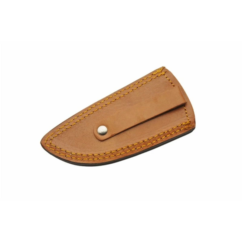 Couteau Skinner Damas 256 Couches Prideful Fang Caper Manche Bois Pakkawwod Brown Etui Cuir DM1320BR 7 Couteau Skinner Damas 256 Couches Prideful Fang Caper Manche Bois Pakkawwod Brown Etui Cuir DM1320BR – Image 7