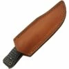 Couteau Skinner Damas 256 Couches Snake Belly Hunter Manche Façon Snake Etui Cuir DM1325