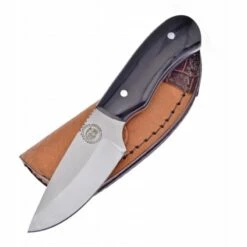Couteau Skinner Frost Cutlery Chipaway Horn Lame Acier Inox Manche Corne Etui Cuir FCW1004BH