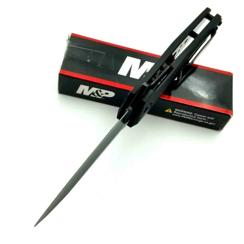 Couteau Smith&Wesson M&P Lame Acier 8Cr13MoV Manche Aluminium SW1100074 2 Couteau Smith&Wesson M&P Lame Acier 8Cr13MoV Manche Aluminium SW1100074 – Image 2