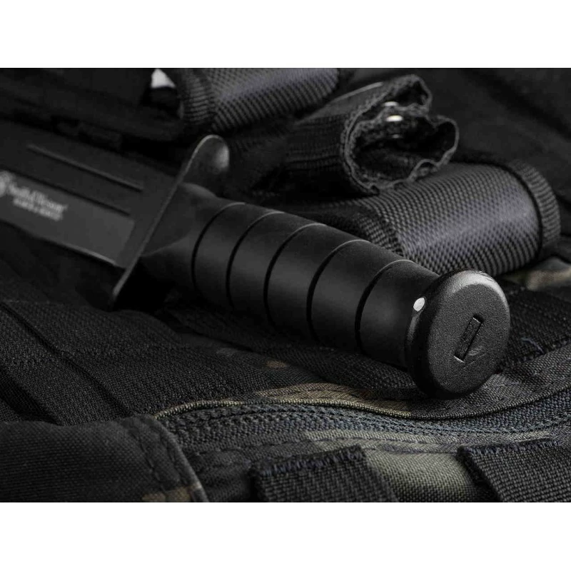 Couteau Smith&Wesson Search & Rescue Lame Acier 7Cr17MoV Manche Caoutchouc Etui Nylon+Pierre SWSUR2CP 2 Couteau Smith&Wesson Search & Rescue Lame Acier 7Cr17MoV Manche Caoutchouc Etui Nylon+Pierre SWSUR2CP – Image 2