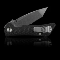 Couteau Southern Grind Spider Monkey Tanto Acier S35VN Manche Fibre De Carbone Linerlock Clip USA SG20816