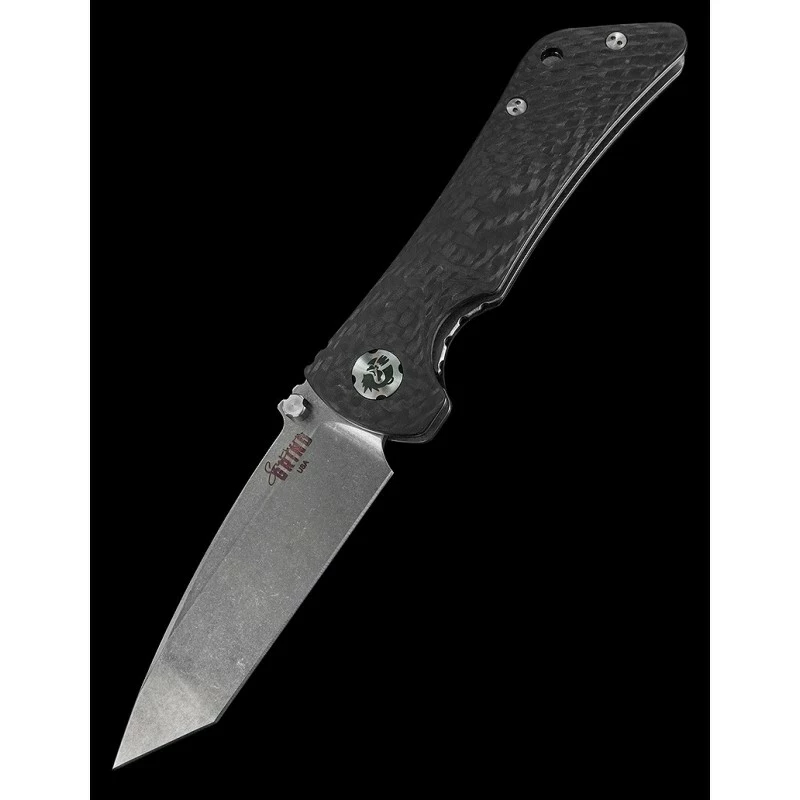 Couteau Southern Grind Spider Monkey Tanto Acier S35VN Manche Fibre De Carbone Linerlock Clip USA SG20816 5 Couteau Southern Grind Spider Monkey Tanto Acier S35VN Manche Fibre De Carbone Linerlock Clip USA SG20816 – Image 5