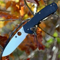 Couteau Spyderco Amalgam Lame Acier S30V Manche Fibre De Carbone/G-10 Sécurité Compression Lock SC234CFP