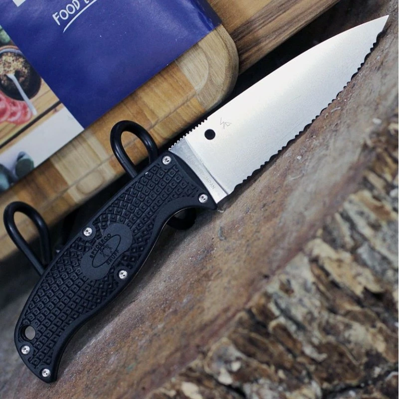 Couteau Spyderco Enuff 2 Lame Acier VG-10 Serr Manche FRN Etui Polymer Made In Japan SCFB31SBK2 3 Couteau Spyderco Enuff 2 Lame Acier VG-10 Serr Manche FRN Etui Polymer Made In Japan SCFB31SBK2 – Image 3