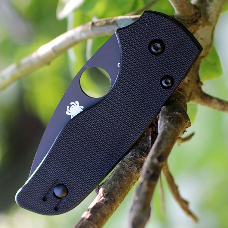 Couteau Spyderco Lil Native Compression Lock Lame Acier CPM-S30V Manche G-10 Clip Made USA SC230GPBBK 2 Couteau Spyderco Lil Native Compression Lock Lame Acier CPM-S30V Manche G-10 Clip Made USA SC230GPBBK – Image 2