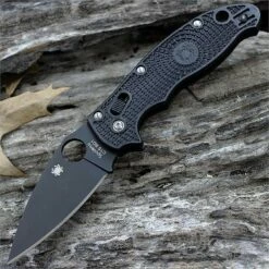 Couteau Spyderco Manix 2 Black Lightweight Folder Lame CTS BD1 Manche FRN-CP Made USA SC101PBBK2
