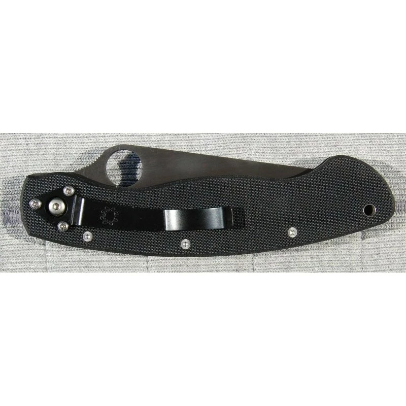 Couteau Spyderco Military Black Acier S30V Spyderco Made In USA SC36GPBK 4 Couteau Spyderco Military Black Acier S30V Spyderco Made In USA SC36GPBK – Image 4