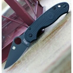 Couteau Spyderco Para 3 Compression Lock Manche FRN Lame Black CTS-BD1N Clip Made USA SC223PBBK -France Des Couteaux Soldes 2024 couteau spyderco para 3 compression lock manche frn lame black cts bd1n clip made usa sc223pbbk livraison gratuite 4