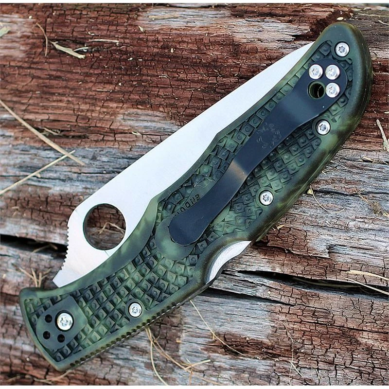 Couteau Spyderco Zome Endura 4 Lame Acier VG-10 Manche FRN Camo Made In Japan SC10ZFPGR 2 Couteau Spyderco Zome Endura 4 Lame Acier VG-10 Manche FRN Camo Made In Japan SC10ZFPGR – Image 2