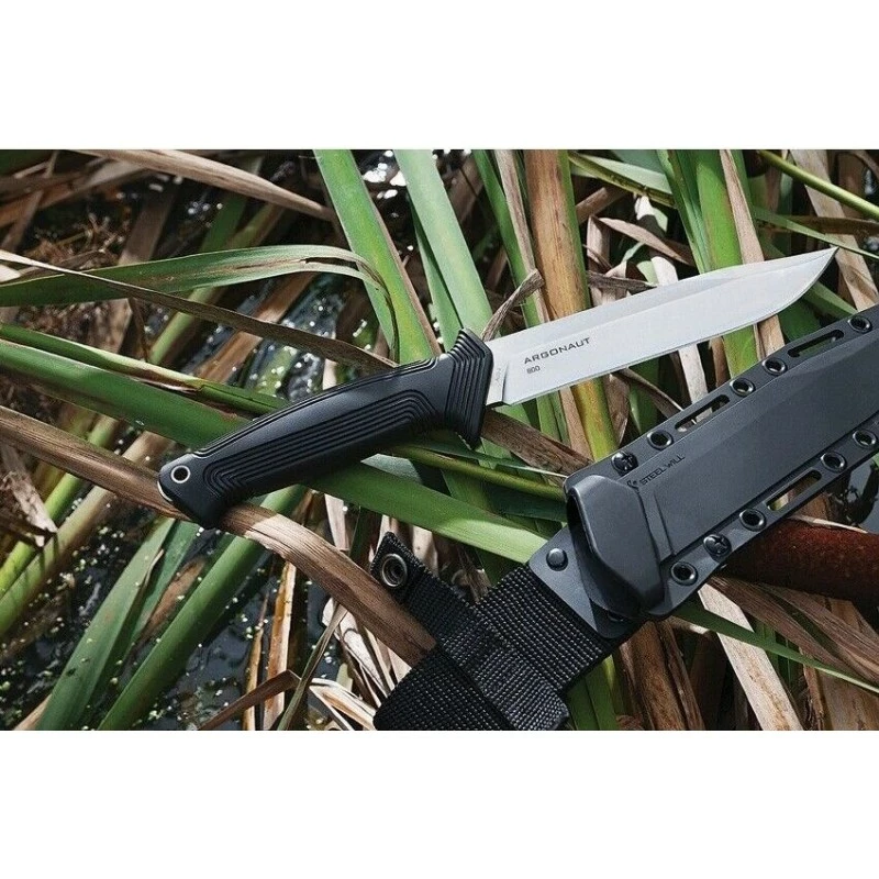 Couteau Steel Will Argonaut 800 Bushcraft Lame Acier AUS-8 Manche TPR Etui Kydex SMG800 10 Couteau Steel Will Argonaut 800 Bushcraft Lame Acier AUS-8 Manche TPR Etui Kydex SMG800 – Image 10